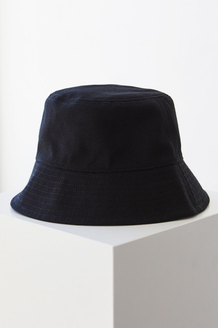 denim fabrication bucket hat one size fits all Casual Dark Wash Bucket Hat, Navy Bucket Hat For Summer, Navy Summer Bucket Hat, Navy Casual Bucket Hat, Navy Bucket Hat With Short Brim, Navy Casual Bucket Hat With Short Brim, Casual Navy Bucket Hat With Short Brim, Personalised Jewellery Necklaces, Levis Outfit