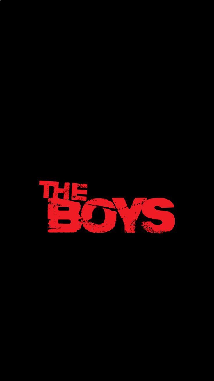 the boys logo on a black background