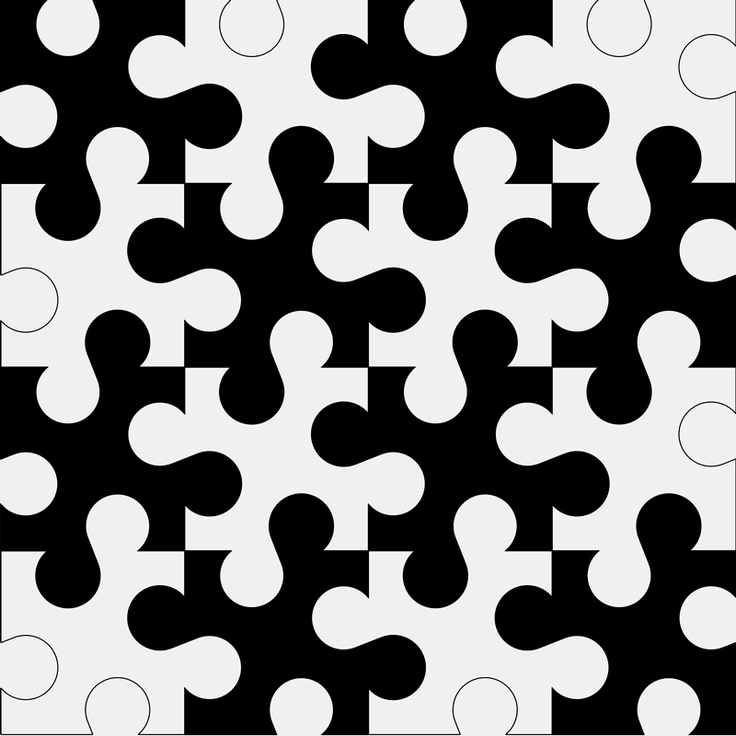 the black and white pattern is very interesting