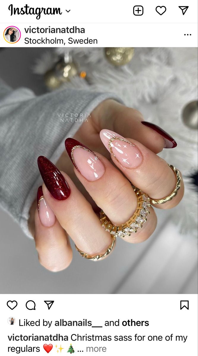 Maroon Nails, Her Nails, Classy Acrylic Nails, Pretty Gel Nails, Acrylic Nails Coffin Short, Xmas Nails, Fire Nails, Classy Nails, Pretty Acrylic Nails