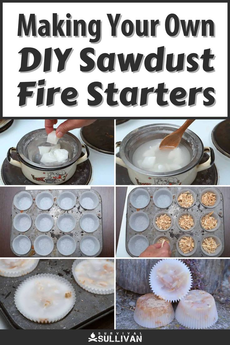 making your own diy sawdust fire starter is easy and fun for the whole family