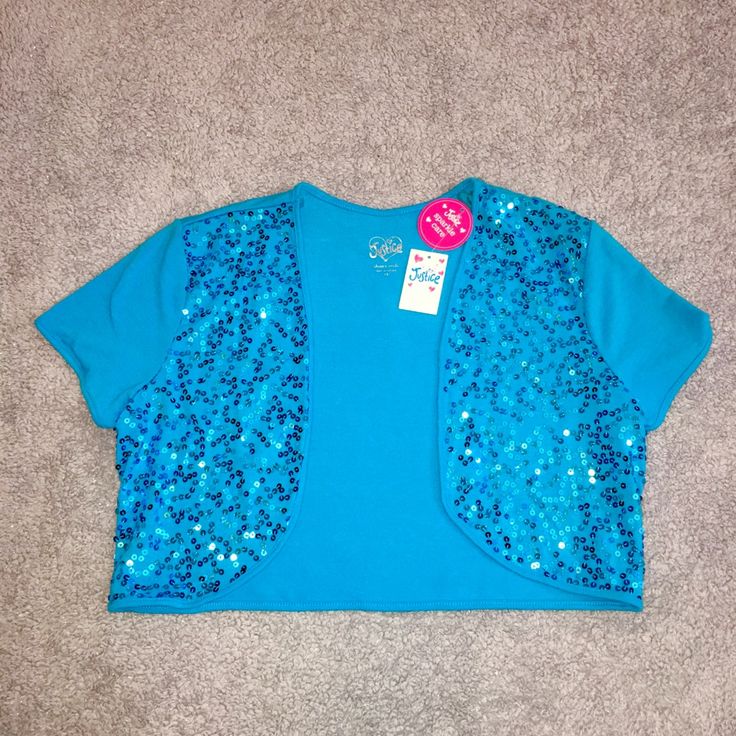 Justice Blue Sequin Top Size 18 New!! Purchased For My Daughter At Justice For Girls Store Early 2000’s Nwt Justice 2000s, Spring List, Blue Closet, Blue Sequin Top, Justice Clothes, Summer List, Fashion 2000s, Sublimation Ideas Projects Inspiration, Vinyl Scratch