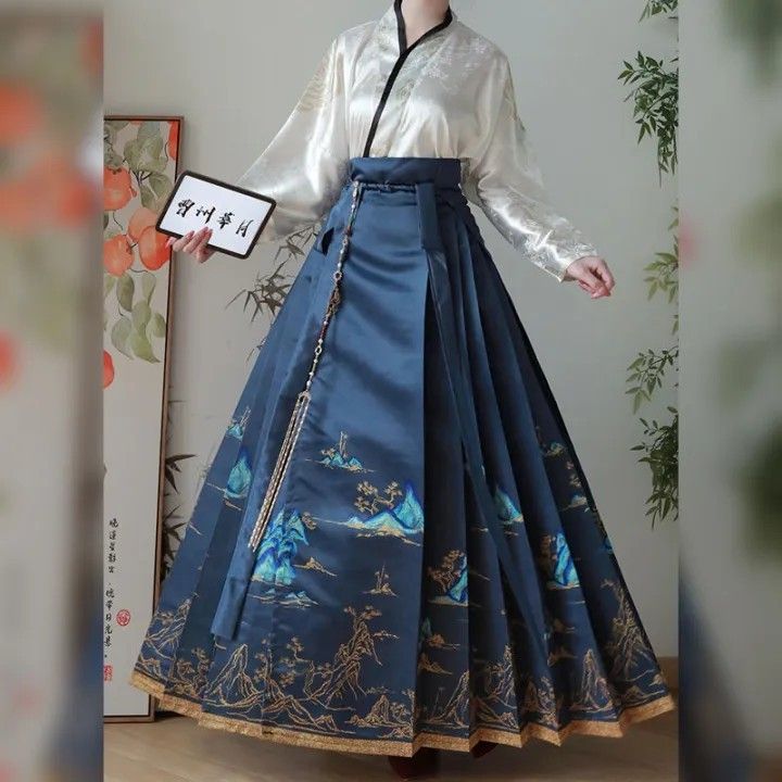 Costume For Dance, Short Dresses Party, Crop Top Jacket, Hanfu Dress, Horse Face, Pleated Skirts, Gingham Fabric, Retro Print, Party Dress Long