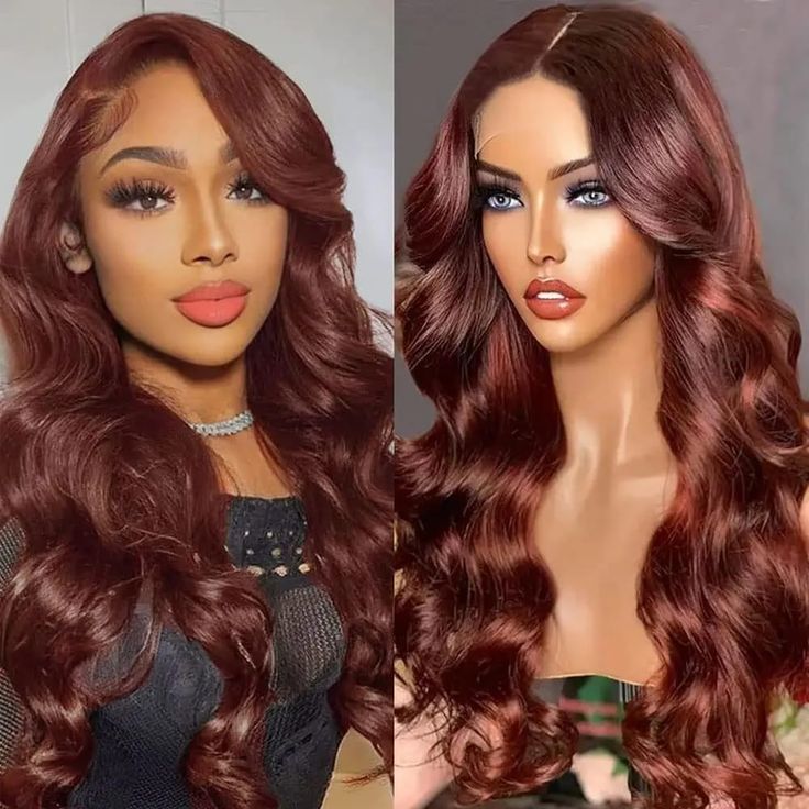 PRICES MAY VARY. 🌺【Reddish Brown Lace Front Wigs Human Hair Material:】Our Reddish Brown Body Wave Lace Front Wigs Human Hair Product Uses 100% Real Unprocessed Brazilian Virgin Human Hair, Extremely Soft, Silky Smooth, Little Shedding, No Tangles, Comfortable to The Skin, Natural, Fashion. Healthy and Elastic. Eusable and Last Longer with Proper Care. 🌺【13X6 HD Reddish Brown Wig Human Hair Lace:】13x6 Inch Large Area Lace, Make Your Hairline Longer and More Natural. 6 Inch Deep Parting For Fron Deep Hair Color, Brown Wigs For Black Women, Black Hair Fade, Red Head Girl, Frontal Wig Body Wave, Warm Brown Hair, Brown Lace Front, Wigs Collection, Auburn Color