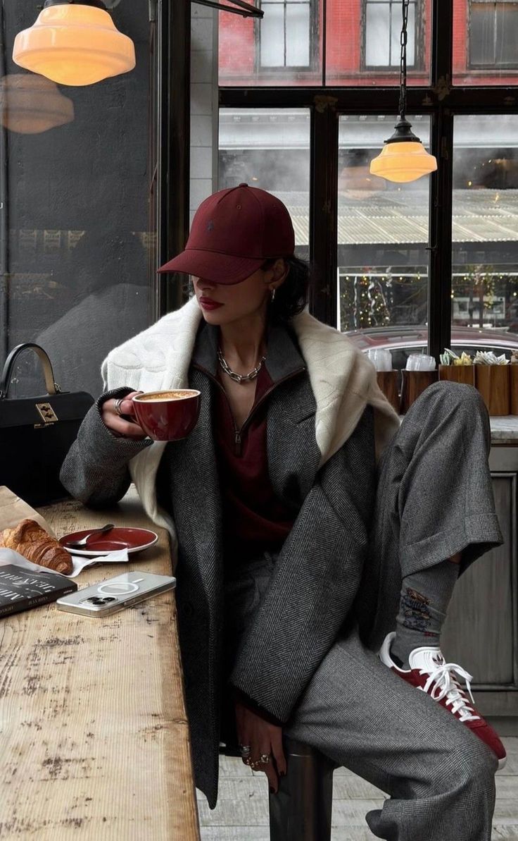 Burgundy Outfit, Winter Fashion Outfits Casual, Coffee Girl, Mode Inspo, Looks Chic, 가을 패션, Autumn Outfit, Style Mistakes, Outfit Inspo Fall