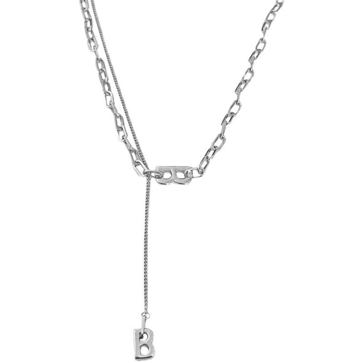 Type: Accessories
Material: Alloy

Necklace length: 43cm ( 16.9 inches )
Extension chain: 6cm ( 2.4 inches ) Letter Necklace Silver, B Letter, Women's Jewelry Sets, Earrings Women, Silver Prices, Letter Necklace, Rings Necklaces, Necklace Length, 16 9