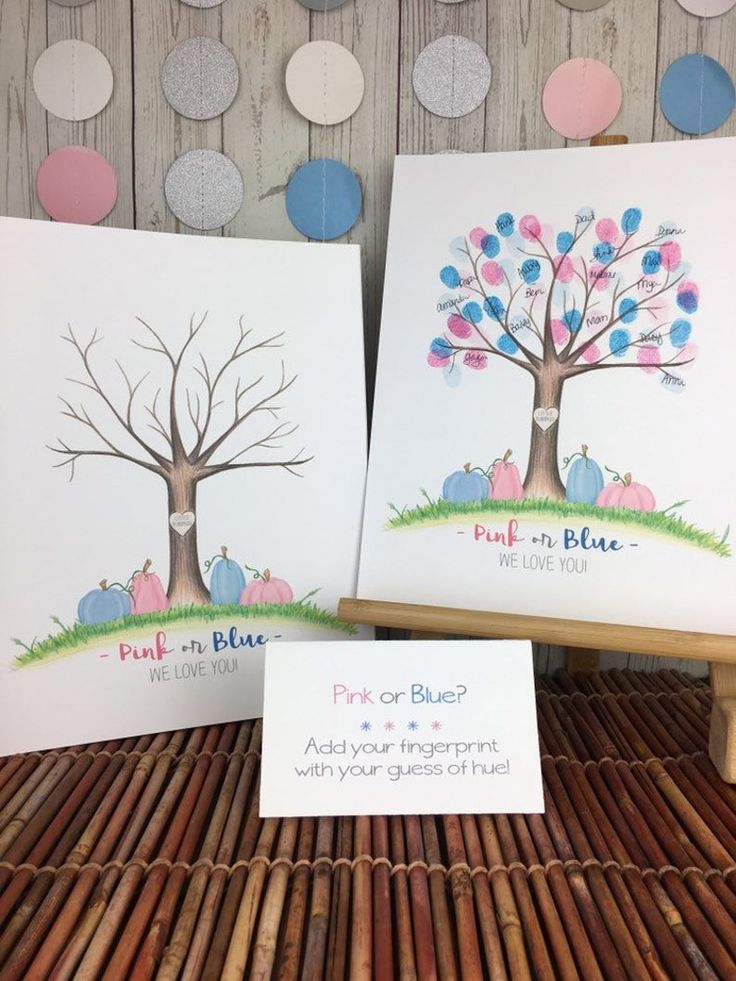 two greeting cards are sitting on a table