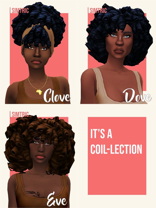 four different types of black women with the words love, it's a collection