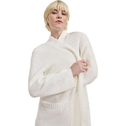 The UGG Kallie Cardigan is a comfy choice for lazy days with its relaxed fit and cozy knit. Super Soft Outerwear For Winter Lounging, Super Soft Outerwear For Lounging In Winter, Cozy Snug Outerwear For Loungewear, Snug Cozy Loungewear Outerwear, Winter Loungewear Cardigan With Relaxed Fit, Winter Relaxed Fit Cardigan For Loungewear, Comfy Soft Knit Outerwear For Loungewear, Comfy Soft Knit Outerwear For Casual Wear, Relaxed Fit Knit Sweater For Lounging