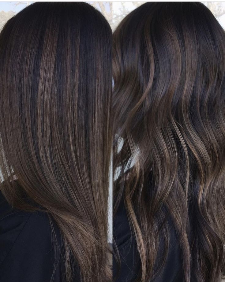 Ash Brown Hair Balayage, Baylage Hair, Balayage Straight Hair, Black Hair Balayage, Brown Hair Inspo, Brunette Hair With Highlights, Balayage Hair Dark, Dark Hair With Highlights, Brunette Balayage Hair