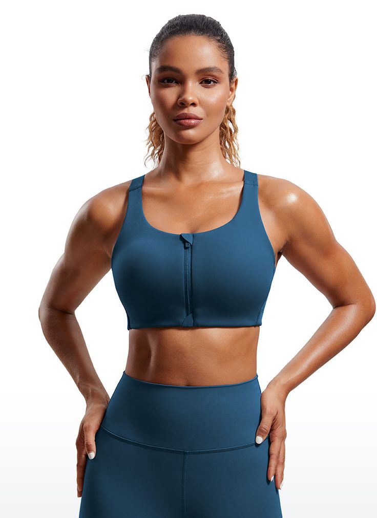 This training & running perfect partner is made from lycra fabric for shape retention. The breathable mesh lining keeps you dry and comfortable. Wireless non-removable molded cups provide medium to high support. Front zipper, hook and eye back closure, wide adjustable ealtisc straps are great for convenient adjustment. Feature & Fitting: 
 Medium to high suppoort 
 Design for training and running 
 Zip front & hook back closure 
 Adjustable straps 
 Molded cups 
 Fabric: 
 
 Silky sm High Stretch Sports Bra With Built-in Padding For Training, Functional Sports Bra With Built-in Padding For Running, Nylon Sports Bra With Built-in Bra For Training, Compressive Sports Bra With Built-in Cups For Gym, Functional Nylon Activewear With Built-in Bra, Technical Sports Bra With Built-in Padding In Nylon, Nylon Activewear With Built-in Bra For Sports, Fitted Sports Bra With Built-in Cups, Technical High Stretch Sports Bra With Built-in Padding