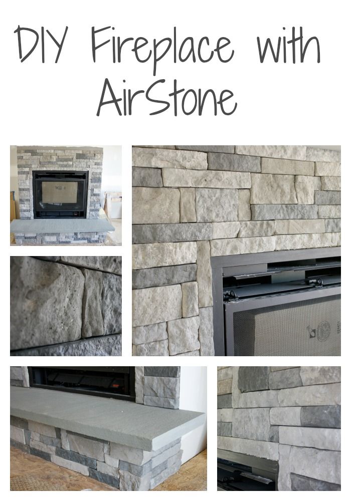 the instructions for how to build a fireplace with stone