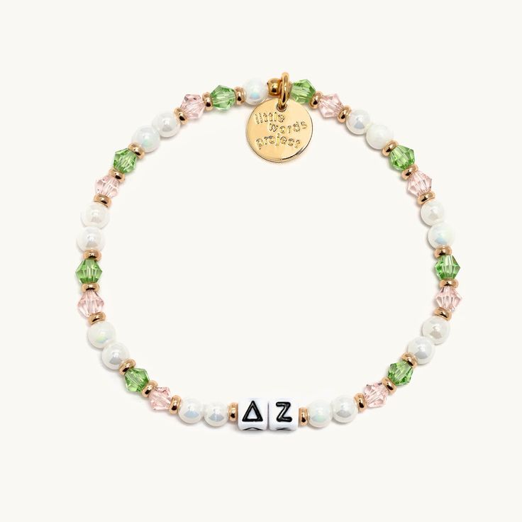 Delta Zeta- Sorority Delta Zeta Gifts, Delta Zeta Letters, Word Bracelets, Delta Zeta Sorority, Big Little Basket, Acrylic Bracelet, East Carolina University, College Sorority, Trending Bracelets