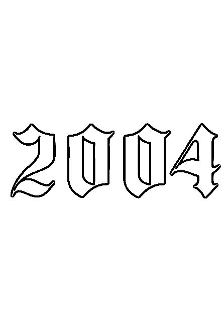 the year 2013 is written in cursive font