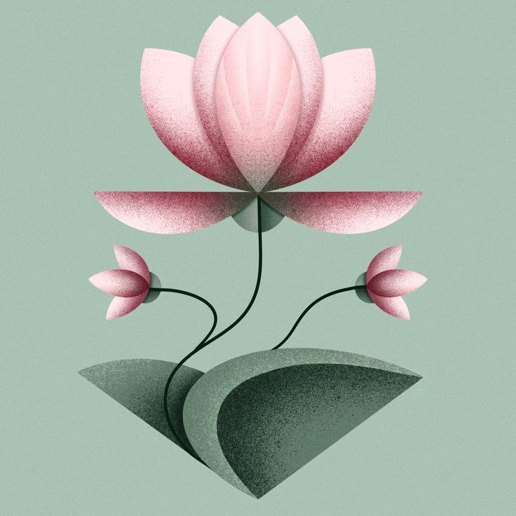 a pink flower sitting on top of a green surface