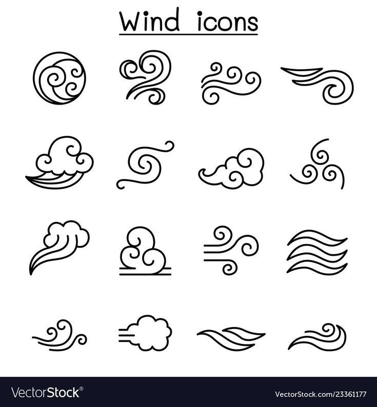 the different types of wind icons