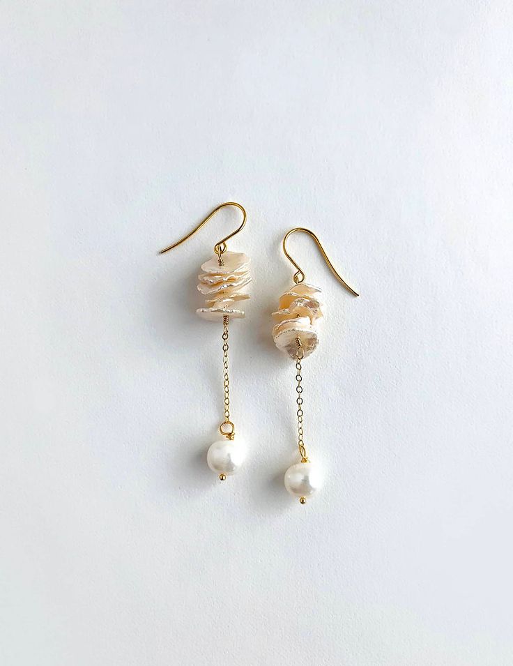 Pearl Wedding Earrings, Bridal Earring, Pearl Earrings Wedding, Keshi Pearls, Pearl Wedding, Drop Earring, Pearl Drop Earrings, Jewelry Diy, Pearl Drop