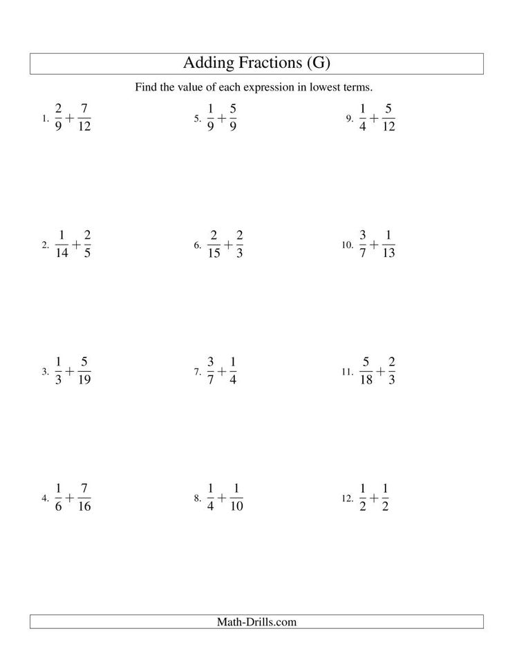 adding fractions worksheet with the addition and subtraction for two digit numbers