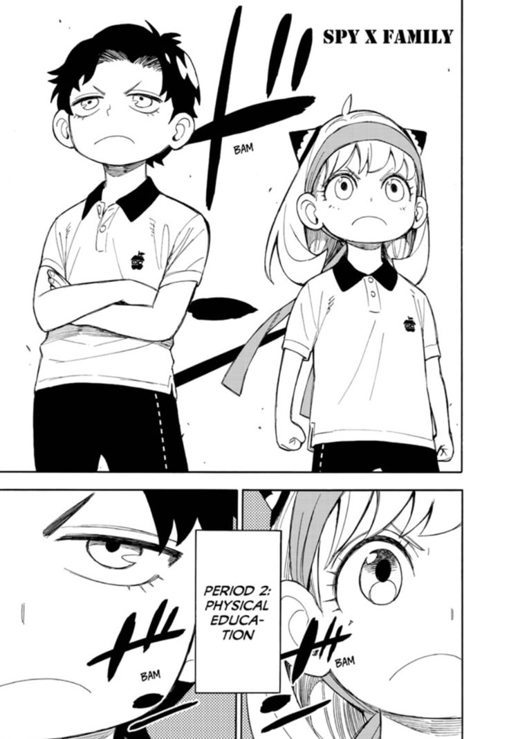 an anime story page with two people and one is looking at the camera, while another person