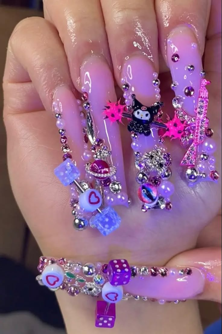 Nails Round, Junk Nails, Drip Nails, Cute Acrylic Nail Designs, Long Acrylic, Dope Nail Designs, Really Cute Nails, Exotic Nails, Acrylic Nails Coffin Pink