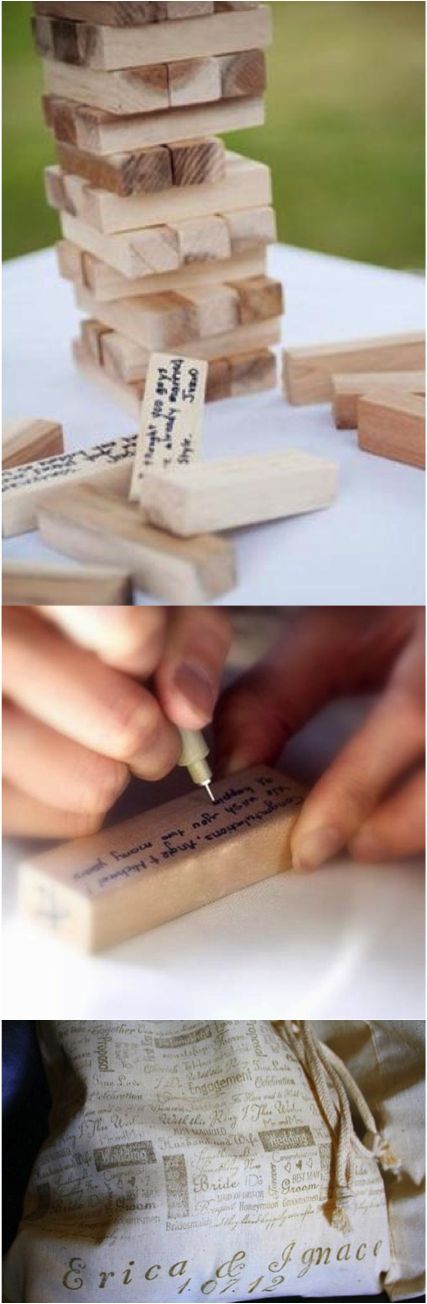 several different pictures of wood blocks stacked on top of each other and one has a pen in it