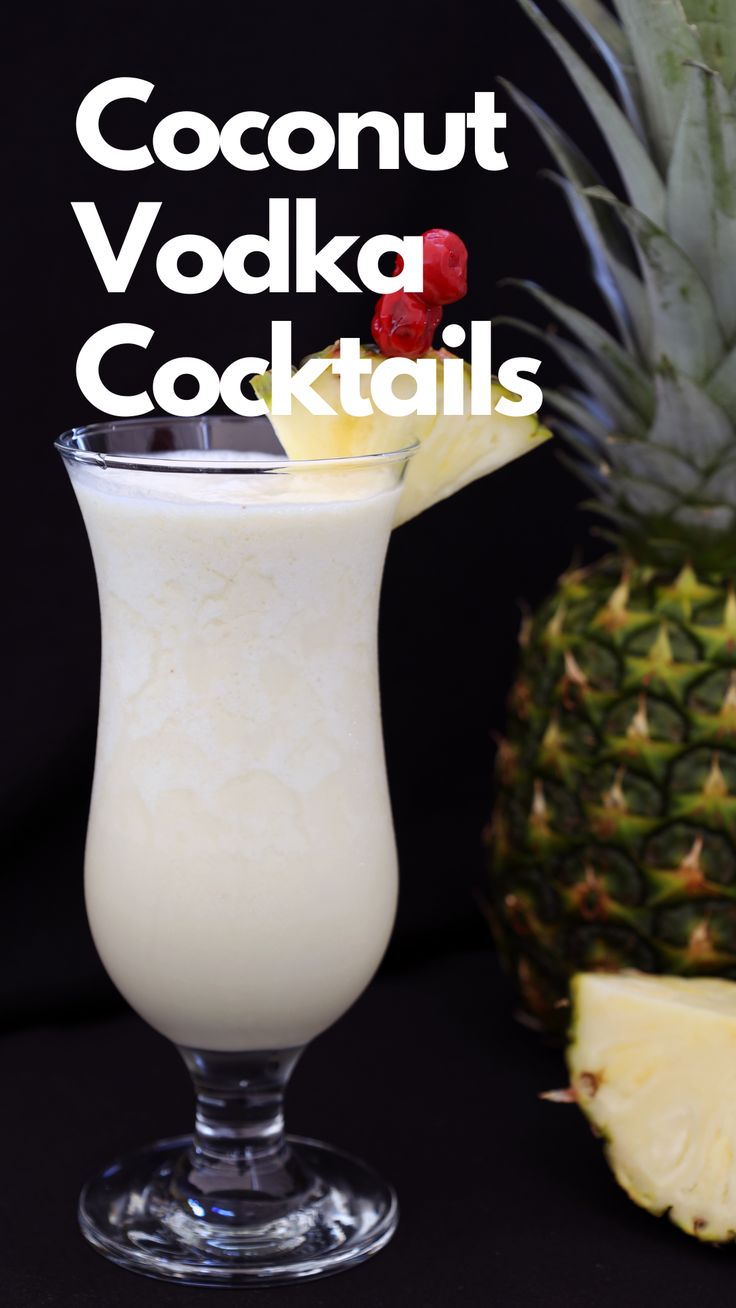 Coconut Vodka Cocktails Coconut Crush Drink, Ciroc Coconut Vodka Recipes, Coconut Puree Cocktail, Coconut Liquor Drinks, Coconut Milk Alcoholic Drinks, Cream Of Coconut Cocktails, Drinks With Coconut Cream, Cream Of Coconut Drinks, Coconut Vodka Recipes