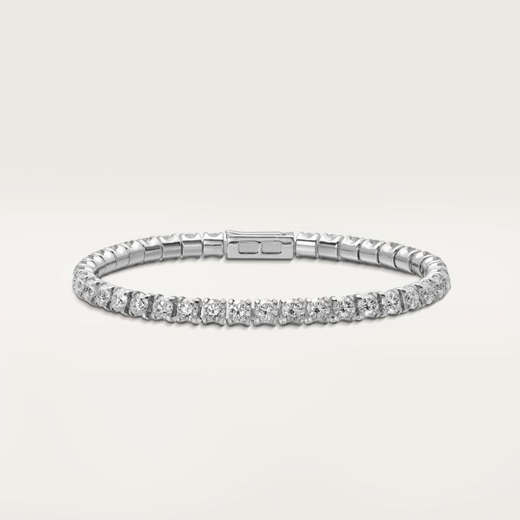 Essential Lines bracelet Cartier Diamond Bracelet, Trinity Necklace, Bracelet White Gold, Cartier Gold, Cartier Earrings, The Bling Ring, Hello Lover, Cartier Bracelet, Expensive Jewelry Luxury