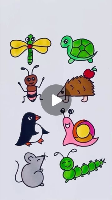 an image of bugs and caterpillars on a white background with the words