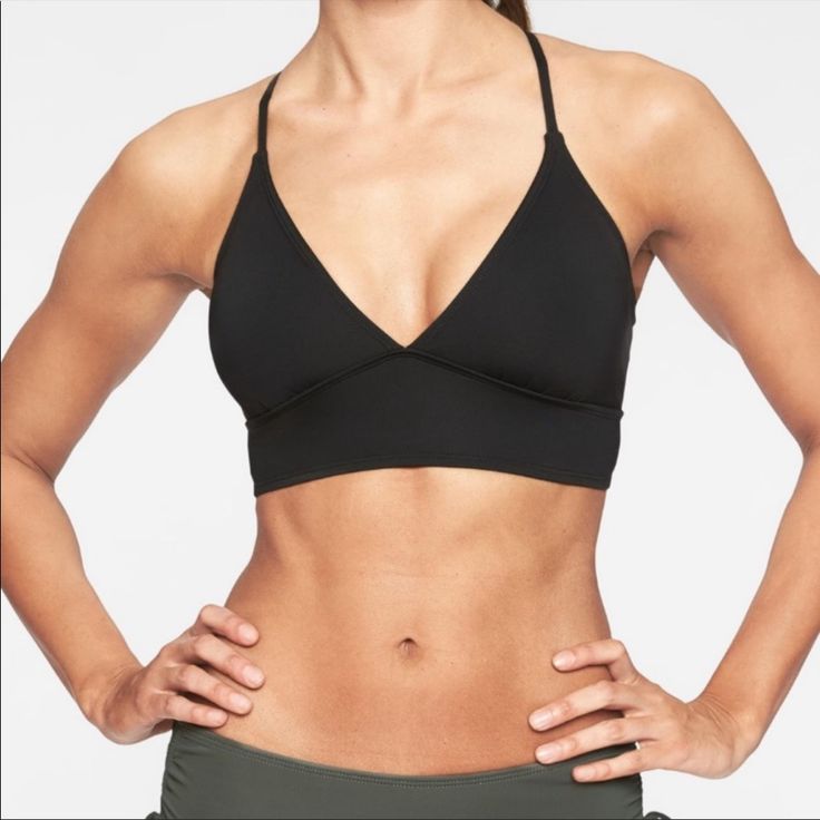 Athleta Strappy Bikini Top Nwt Color: Black Quick Drying Nylon/Lycra Xtra Life Spandex. Ultra-Resilient Fabric Lasts 5-10x Longer Rated Upf 50+ (Excellent Protection) Inside Label Marked Sporty Racerback Tankini With Built-in Bra, Sports Swimwear With Built-in Bra And Stretch, Sleeveless Swimwear With Built-in Bra For Training, Sports Tankini With Built-in Padding, Black T-back Swimwear With Built-in Bra, Black Sports Swimwear With Built-in Bra, Athleisure T-back Swimwear, Bra Friendly, Athleisure Swimwear With Built-in Bra For Gym, Sporty Seamless T-back Swimwear