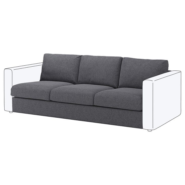 a black and white couch on a white background