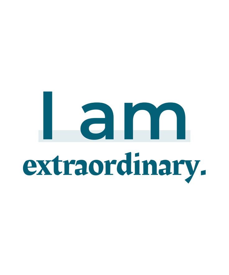 the logo for i am extraordinary