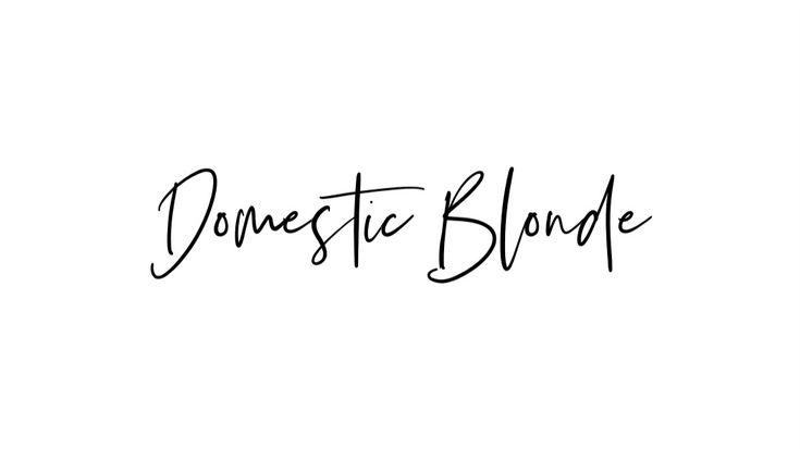 Domestic Blonde