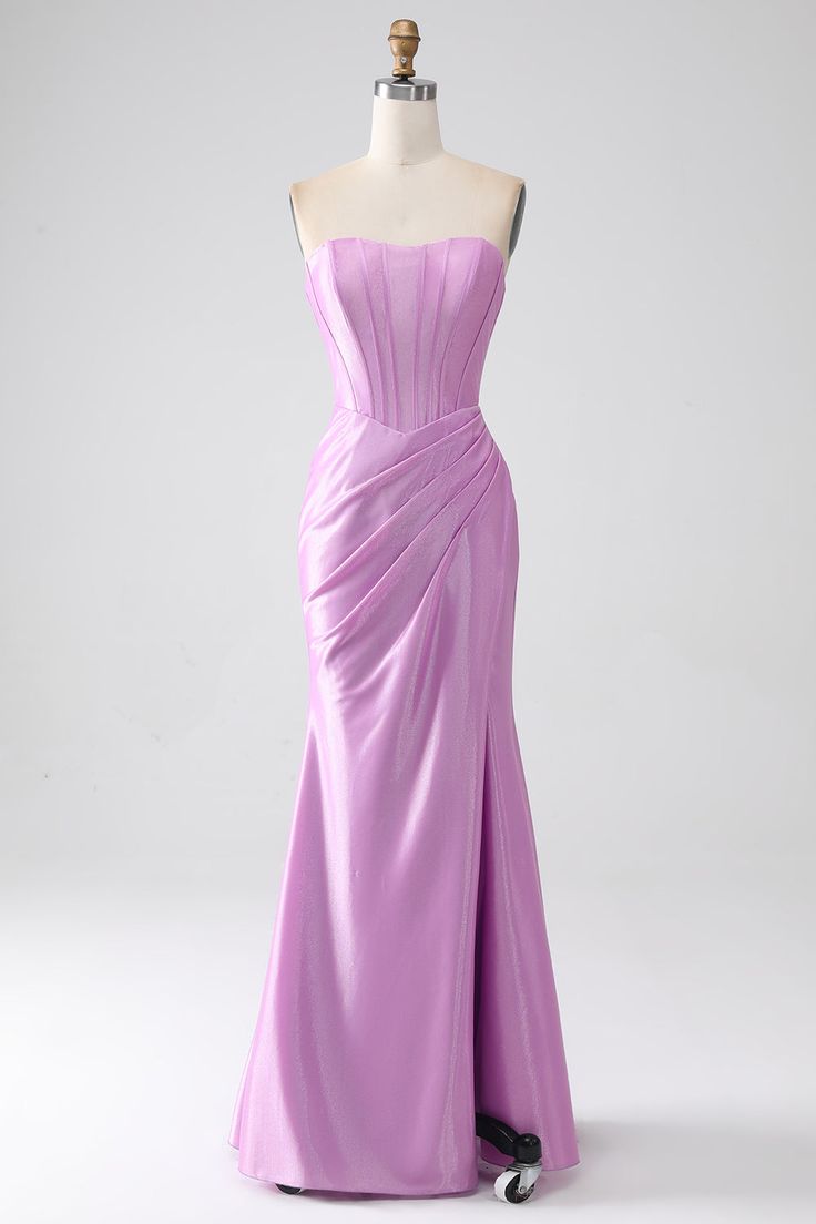 Classic Match: Whether you are dressing for a wedding party, prom,evening party or other formal party, this sophisticated long maxi prom dress will be your lovely partner. Fabric: Polyester, highlighting feminine morbidezza and grace Tips: Recommended hand wash seperately in cold water, dry clean is also available. Purple Prom Dresses Long, Mermaid Corset, Black Lace Formal Dress, Corset Prom Dress, Black Lace Evening Dress, Red Lace Prom Dress, Burgundy Homecoming Dresses, Pink Evening Dress, Strapless Prom Dresses