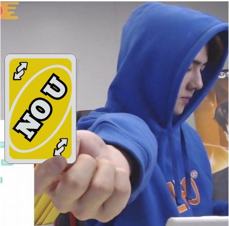 exo sehun blue hoodie sm gaming live uno reverse card no u meme Funny Uno Cards, Custom Uno Cards, Uno Memes, Uno Reverse Card, Reverse Card, Uno Reverse, Uno Card, No U, Uno Cards