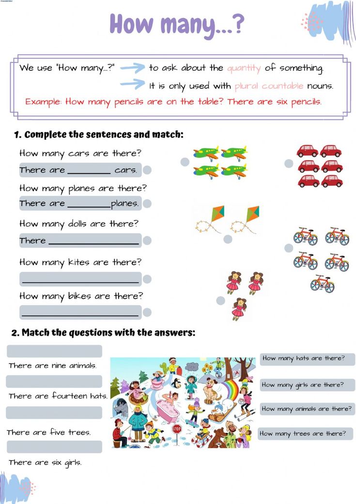 an interactive activity for kids to learn how many things are present