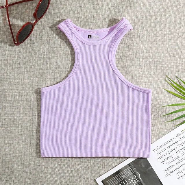 Explore our collection of women's crop tank tops perfect for any style. From chic and simple to bold and vibrant, find the ideal crop tank tops for your wardrobe. Shop now!" Size S: Chest 59CM (23.23in) ；Waist 49cm（19.29in）ength 35CM (13.78in) ； Weight 40kg-65kg Size M: Chest 62CM (24.4in) ； Waist 52cm（20.47in） Length 36.5CM (14.37in) ； Weight 65kg-75kg Size L: Chest 66CM (25.98in)； Waist 55cm（21.65in）Length 37CM (14.56in) ； Weight 75kg-95kg 3.Note: This product has a lot of elasticity, so you c Trendy Black Sleeveless Crop Top, Basic Cropped Tank Top For Spring, Casual Racerback Crop Top For Spring, Casual Cropped Vest Crop Top, Casual Solid Crop Top For Summer, Casual Solid Color Crop Top For Summer, Spring Casual Racerback Crop Top, Casual Solid Cropped Tank Top, Casual Solid Color Racerback Crop Top