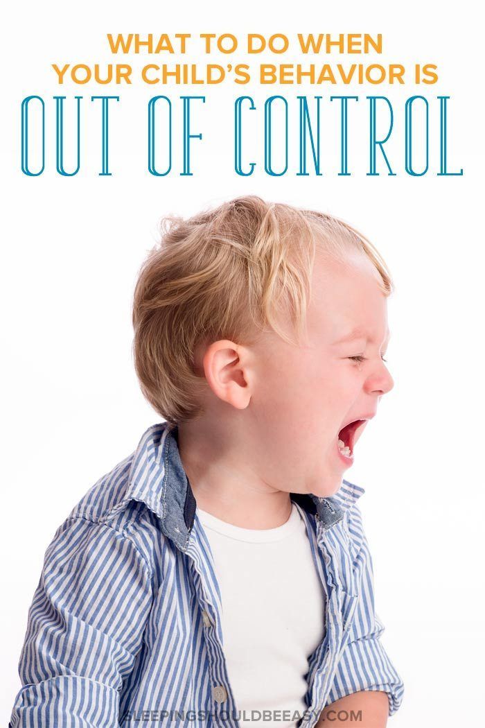 a little boy with his mouth open and the words what to do when your child's behavior is out of control