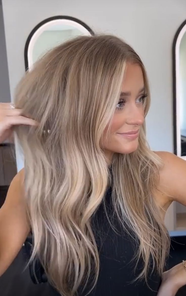 Bright Blonde Teasy Lights, Subtle Balayage On Light Brown Hair, Skye Wheatley Hair, Stassi Schroeder Hair Color, Blond Vs Brunette Before And After, Hair For Brown Eyes And Fair Skin, Blonde Blow Dry, Natural Mousy Blonde Hair, Delaney Childs Short Hair