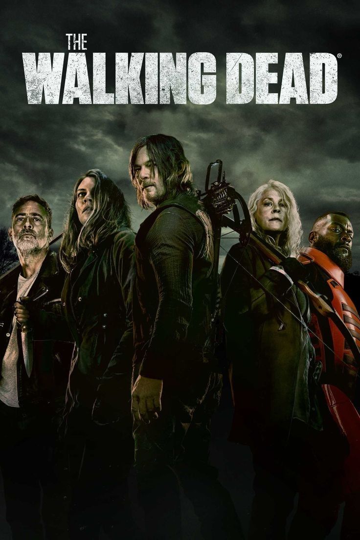 the walking dead season 3 poster with zombies and zombie characters in front of dark clouds