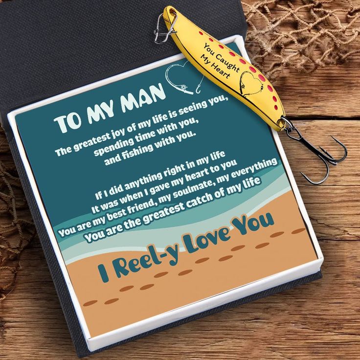 Fishing Spoon Lure - Fishing - To My Man - I Reel-y Love You - Gfaa26003 Fishing Christmas Gifts, Husband Ideas, Gifts For Your Husband, To My Man, Fishing Spoons, Never Getting Married, Fishing Christmas, You Are The Greatest, Fishing Gift