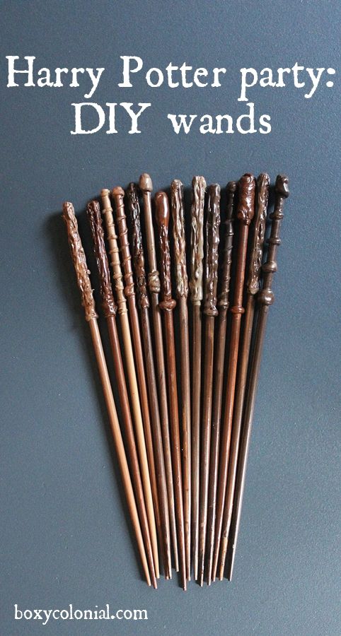 harry potter party diy wands