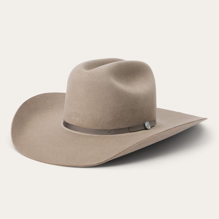 This western-inspired fashion hat brings a welcome pop of Cowboy Core to any look. Its classic silhouette features a 4 5/8" cattleman crown, 4” brim and grosgrain hat band. Handmade in the U.S.A. with a firm finish from high-quality wool felt, it’s finished with a moisture-wicking DRI-LEX® sweatband and satin liner for a comfortable, all-day fit. 4 5/8" Cattleman Crown 4" Brim Grosgrain Hat Band DRI-LEX® Absorbent Sweatband Satin Liner Firm Finish 100% Wool Handmade in the U.S.A. Western Curved Brim Hat For Rodeo, Western Hat Band For Rodeo With Curved Brim, Western Curved Brim Hat Bands For Rodeo, Western Flat Brim Hat For Rodeo, Western Style Flat Brim Hat For Rodeo, Country Style Wide Brim Top Hat For Rodeo, Country Style Brimmed Top Hat For Ranch, Fitted Country Style Top Hat For Rodeo, Western Hats With Flat Brim For Ranch