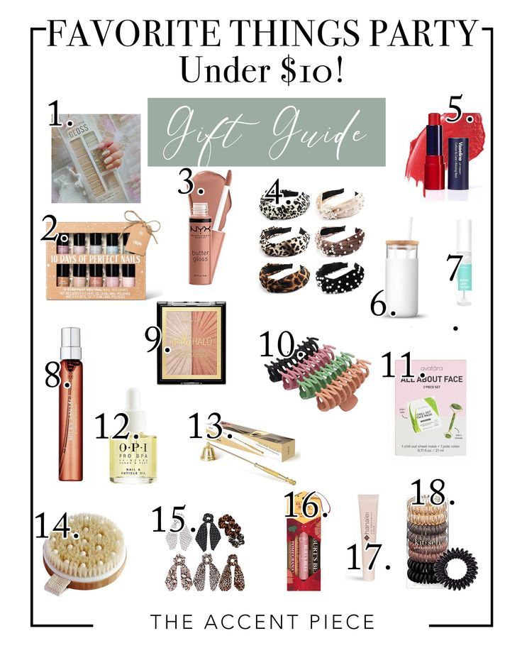 the ultimate gift guide for women who are under $ 10, including beauty products and makeup