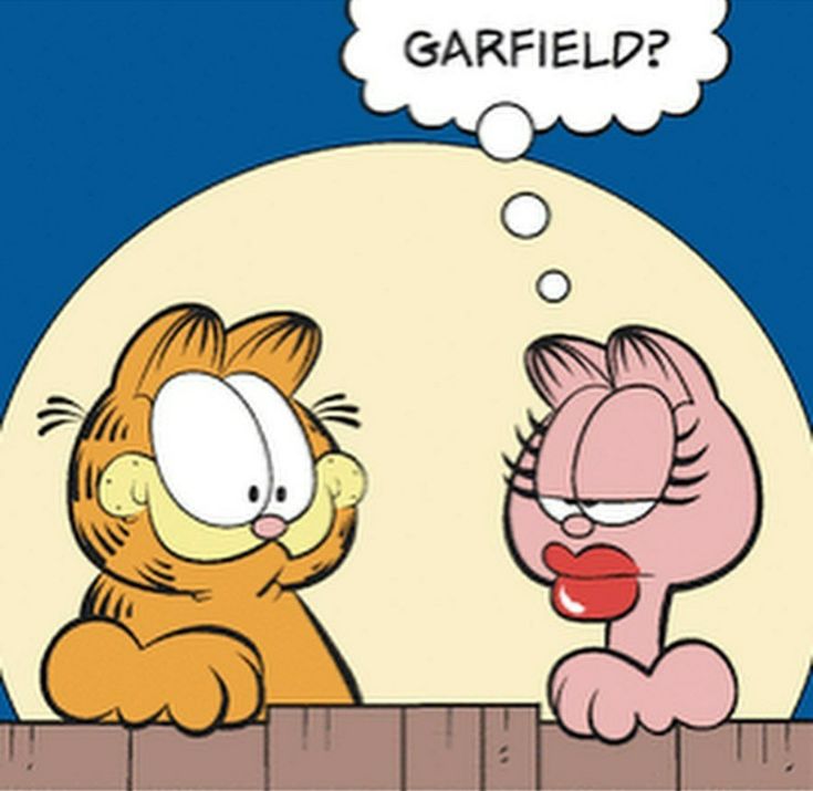 garfield and pinky talking to each other