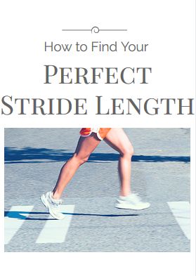 a person walking across a street with the words how to find your perfect stride length