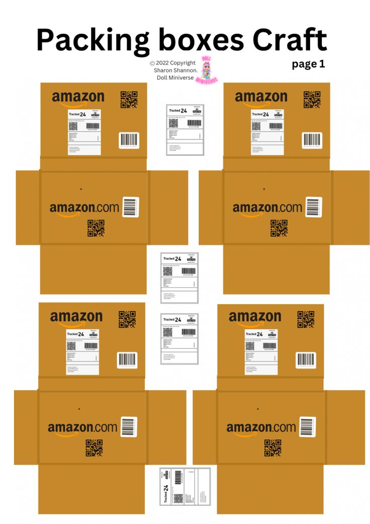 the packaging boxes are stacked on top of each other and labeled with amazon's logo