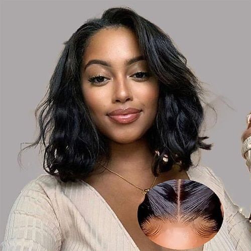 Category:Human Hair Lace Wig; Gender:wigs for black women; Wig Type:Cosplay Wig,Natural Wigs,Party Wig; Note:The hair length in the picture is 14 inch.; Occasion:Daily Wear,Vacation,Party  Evening; Age Group:Adults; Color Shade:Black; Density:150%; Origin of Hair Donors:Brazilian Hair; Hair Material:Human Hair; Cap Construction:4x4 Lace Front; Texture:Body Wave; Length:Long; Brand:Yavida; Features:with Baby Hair,Glueless,Pre-Plucked; Listing Date:03/18/2024; Cap Circumference:; Front to Back:; Nape of Neck:; Side to Side Across Forehead:; Side to Side Over Top:; Temple to Temple Across Back:; Hairstyle:Middle Part; Can Be Permed:Yes Hair Lights, Brazilian Lace Front Wigs, Bob Lace Front Wigs, Cheap Human Hair, Natural Wigs, Human Wigs, Body Wave Wig, Short Bob Wigs, Front Lace Wigs Human Hair