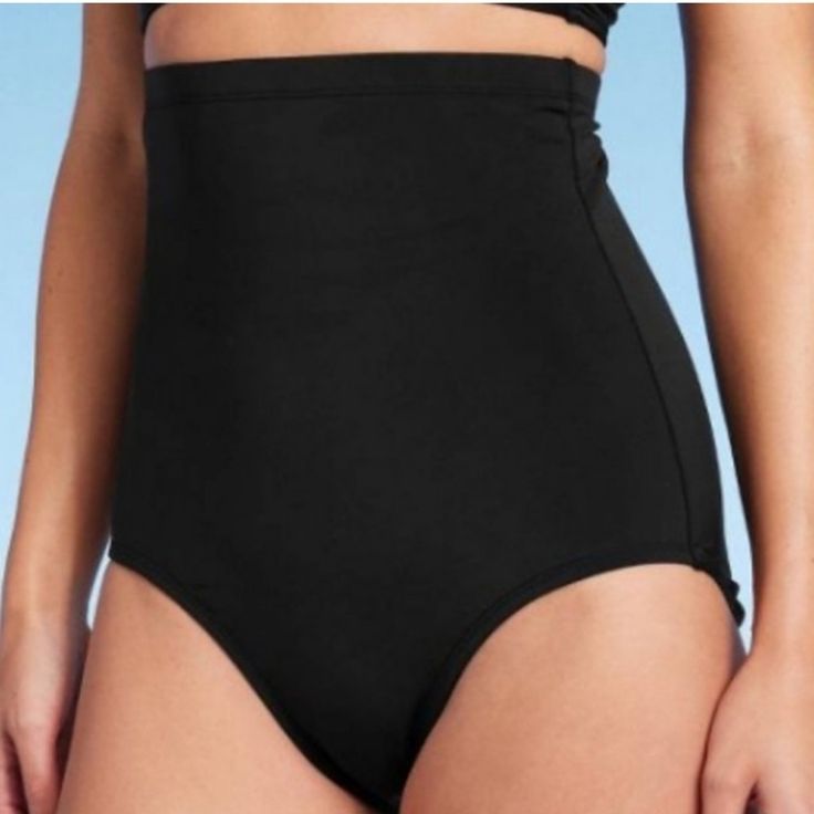 Nwt Kona Sol High Waist Black Bikini Bottom, Super Flattering Bottoms That Features Stomach Control Panel, Full Seat Coverage, No Trades 1. Black Seamless Shapewear Swimwear, Shaping Summer Beach Bottoms, Summer Beach Shaping Bottoms, Black Smoothing Shapewear Swimwear, Black Lined Swimwear, Black Shapewear Swimwear With Lined Body, Black Shapewear Swimwear, Black High Waist Seamless Swimwear, Black Shapewear Tankini For Swimming