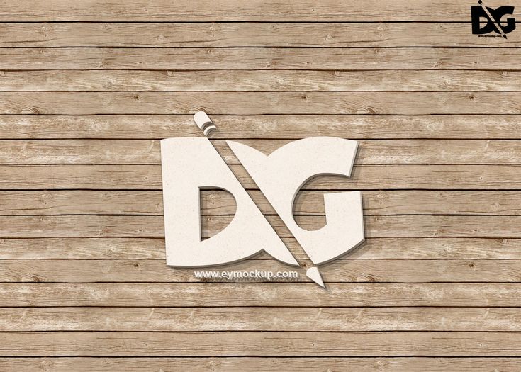 the logo for d & g is displayed on wooden planks