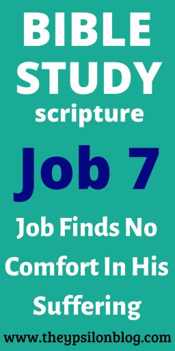 the bible study poster for job 7